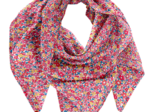 Foulard pompon cocktail de fleurs