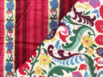 Tissu matelassé ex2645 matelassé folk multicolore