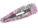Barrette clic-clac tissu serenade fluo