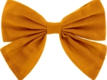 Barrette noeud papillon ochre
