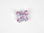 Barrette petit papillon rose grenadine