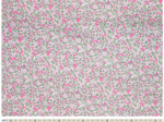 Tissu coton au mètre ex2431 floral mini rose fluo