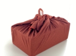 Furoshiki moyen 48 x 48 cm gaze lurex terracotta