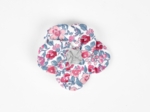 Petite Barrette Pétales de Fleur rose grenadine