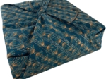 Furoshiki grand 73 x 73 cm eventail or vert