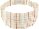 Bandeau fichu Enfant rayé rose argent