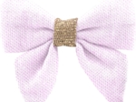 Barrette Mini Noeud Papillon oxford rose