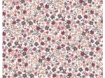 Tissu coton au mètre ex2662 aquarelle fleurie aubergine