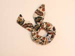 Chouchou nœud  plumes d'été