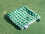 Carré Démaquillant Lavable vichy vert menthe