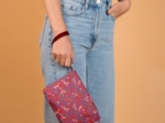 Pochette tissu badiane framboise