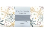 Coupon tissu 50 cm ex2447 étoiles de noel blanc cassé