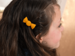 Petite barrette mini bonbon ochre