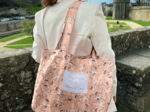 Sac tote bag pliable oiseau bandana