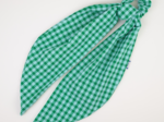 Foulchie long vichy vert menthe
