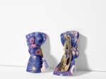 Barrettes clic-clac petits noeuds lavandula