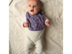Bavoir Bébé huppette fleurie