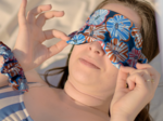 Masque de sommeil anémones rayées