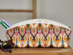 Trousse scolaire ikat ocre