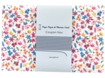Coupon tissu 1 m fleuri terra cotta crème ex1066