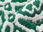Tissu jacquard vert