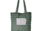 Sac tote bag eventail or vert