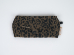 Etui à lunettes leopard matelassé moka
