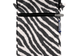 Pochette téléphone matelassée zèbre
