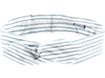 Bandeau vintage rayé bleu blanc