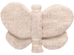 Barrette petit papillon  lin pailleté