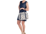 Sac bowling  toile de jouy marine