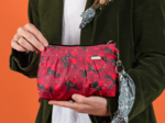 Pochette plissée féérie fuchsia