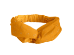 Bandeau croisé gaze dentelle ocre