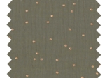 Coupon tissu 50 cm gaze pois or kaki