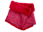 Echarpe tube enfant pompons cerise