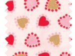 Tissu voile petits coeurs