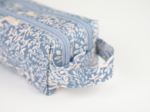Trousse double compartiment toile de biche