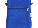 Pochette téléphone matelassée eponge bleu navy