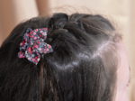 Barrette fleur étoile romance fleurie