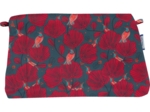 Pochette tissu oiseau de noël