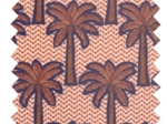 Coupon tissu enduit de 35cm  palmeraie