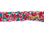 Barrette cheveux tressée cocktail de fleurs