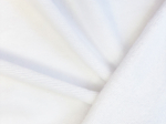 Tissu éponge bambou au mètre blanc