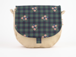 Rabat petite besace tartan fleuri