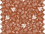 Coupon tissu 50 cm papillon terracotta ex1096