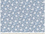Tissu coton au mètre ex2337 mini fleuri lilas ciel