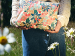 Trousse de toilette cerise en fleur