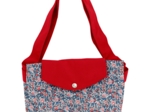 Grand sac cabas en tissu london fleuri