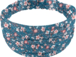 Bandeau fichu Enfant fleuri nude ardoise