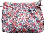 Pochette plissée boutons rose